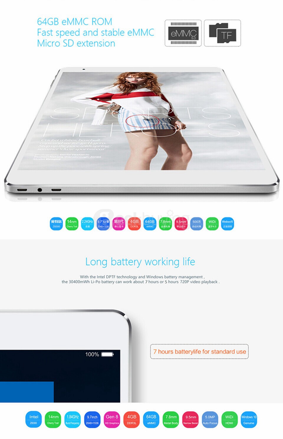 Teclast X98 Plus Windows10 4GB/64GB 9.7