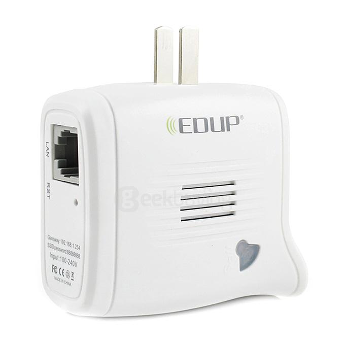EDUP EP-2913 300Mbps 3dBi Wireless Repeater/AP 802.11b/g/n WiFi Booster Signal Amplifier And Bridge Repeater - White