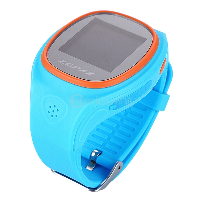 ZGPAX S866 Kid Smart Watch GSM Phone GPS LBS Wifi Bluetooth Location SOS Track Playback Regional Fence Remote Monitor - Blue