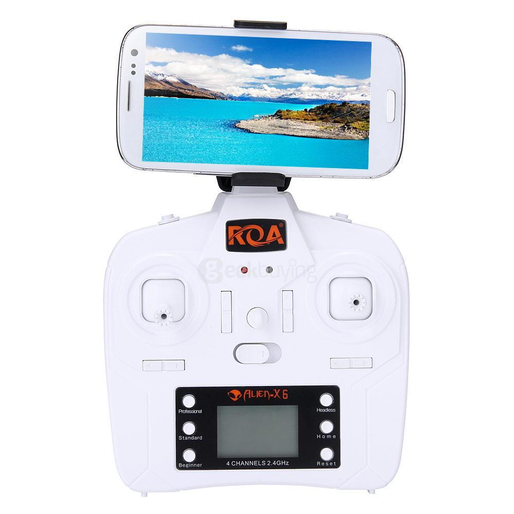 ROA Alien-X6 Pro Wifi FPV 2MP Camera 2.4G 4CH Hexacopter RTF - Red