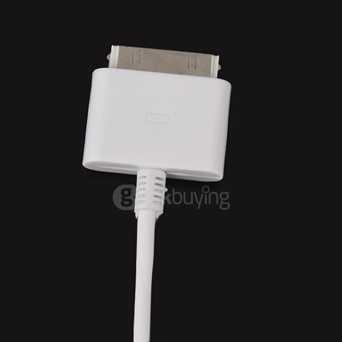 3.5mm AV Audio Jack Male to RCA Audio& Video Male Connector Adaptor Convertor Cable for iPod