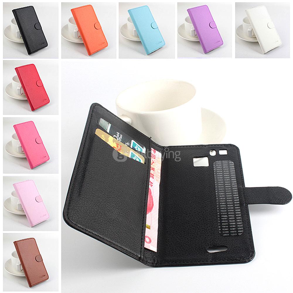 Litchi Texture Protective Hard Cover Flip Stand Leather Case for Cubot S600 Smartphone - Black