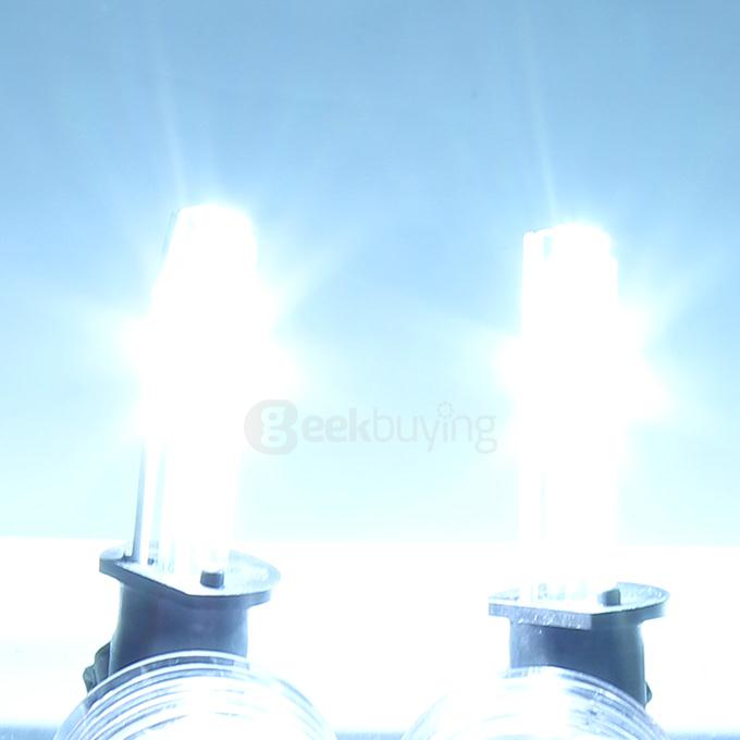 Makibes 5000K H4-3 55W 12V Xenon HID Kit Car Headlight Xenon Bulb Slim Ballast - Black + Silver