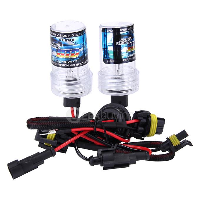 Makibes 6000K 880/881 55W 12V F250 Xenon HID Kit Car Headlight Xenon Bulb Slim Ballast - Black + Silver