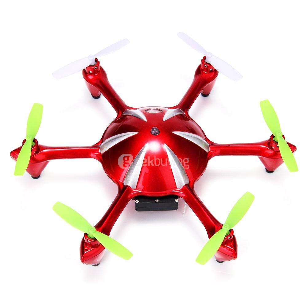 ROA Alien-X6 Pro Wifi FPV 2MP Camera 2.4G 4CH Hexacopter RTF - Red