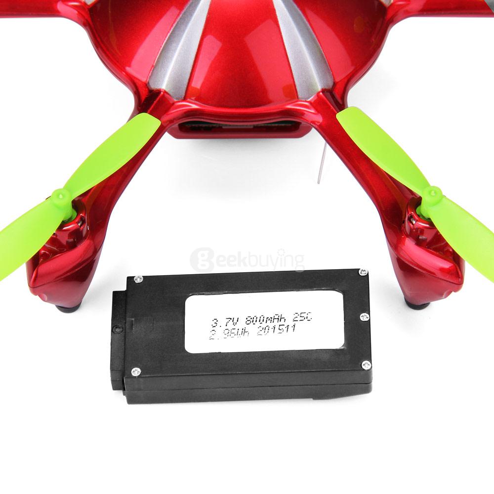 ROA Alien-X6 Pro Wifi FPV 2MP Camera 2.4G 4CH Hexacopter RTF - Red