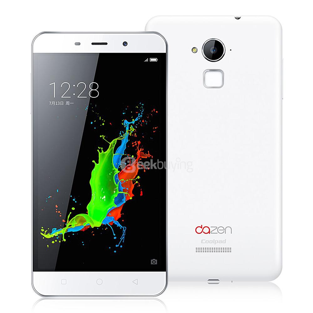 Coolpad Qiku Dazen Note 3 5.5inch HD Android 5.1 3GB+32GB Smartphone 64bit MTK6753 Octa Core 13.0MP Touch ID - White