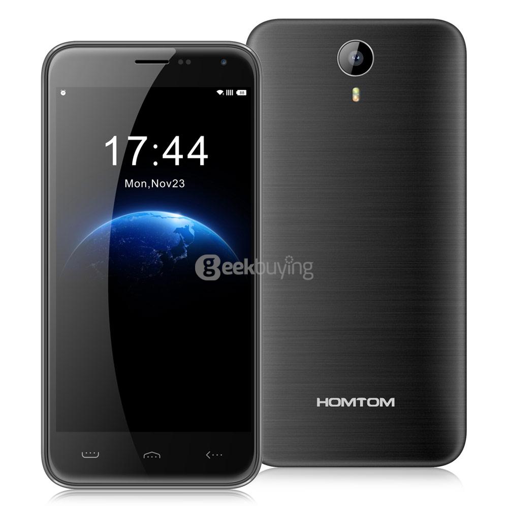HOMTOM HT3 5.0inch 2.5D Arc Edge HD Screen Smartphone Android 5.1 1GB RAM 8GB ROM MT6580A Quad Core 3000mAh - Gray