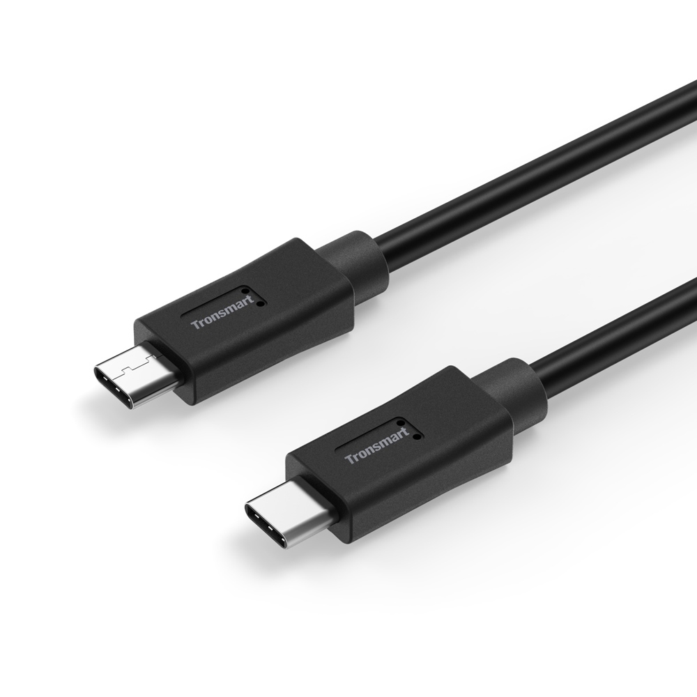 Tronsmart 3.3ft 1M USB2.0 Type C Male to Type C Male Sync&Charging Cable for Type-C Supported Devices