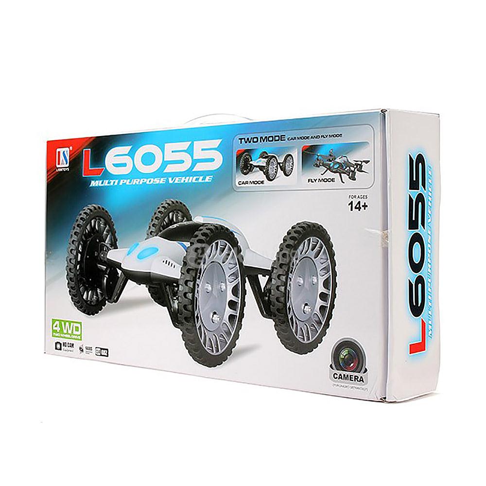 Lishitoys L6055 Land & Sky 2 in 1 Altitude Hold 3D Roll Dual Mode Flying Car RC Quadcopter RTF - White