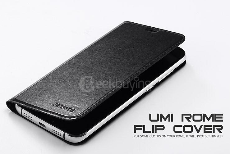Original Flip Cover Protective Leather Case for UMI ROME UMI ROME X Smartphone - Black