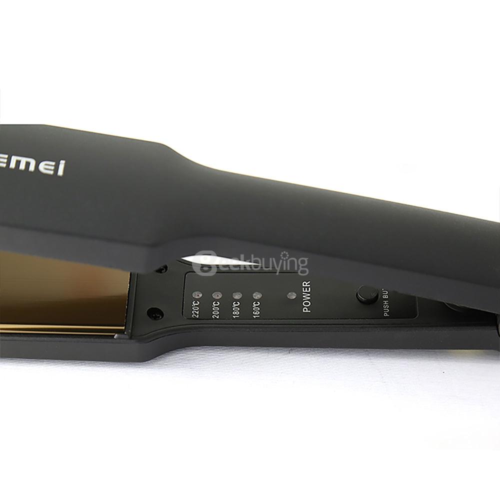 Kemei KM-329 Professional Hairstyling Iron Hair Straightener 4 Temp Control Mode Hair Care Tool