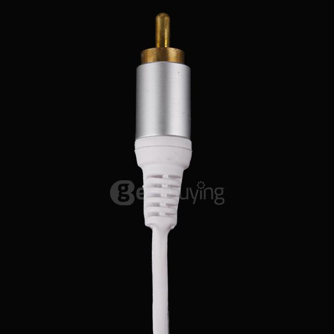 3.5mm AV Audio Jack Male to RCA Audio& Video Male Connector Adaptor Convertor Cable for iPod