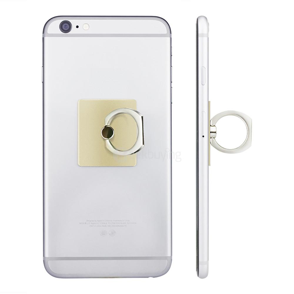 Stylish Metal Ring Shape Phone Holder Stand Creative Smartphone Holder for iPhone Samsang HTC Sony ASUS Xiaomi OnePlus Phones - Golden