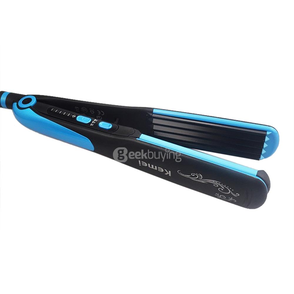 KM-2209 2 In 1 Tourmaline Ceramic Coating Hair Straightener 110V-220V Hair Straightening Iron Hair Styling Tool