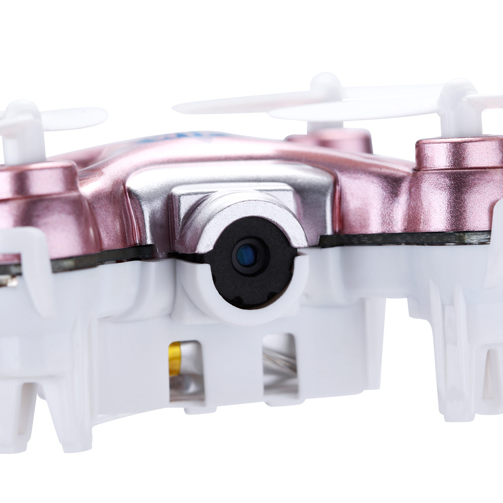 Cheerson CX-10W CX10W Mini Wifi FPV 0.3MP Camera LED 3D Flip 2.4G 4CH 6 Axis RC Quadcopter BNF Without Transmitter - Rose
