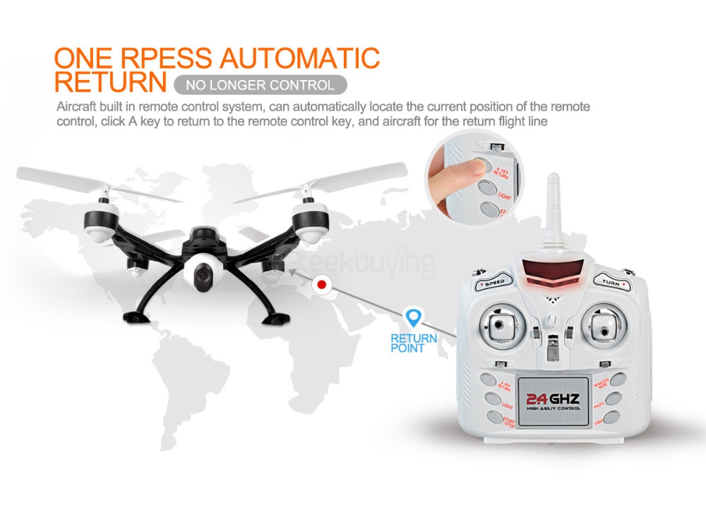JXD 509V 0.3MP Camera Altitude Hold Mode 2.4G 4CH 6Axis Headless Mode RC Quadcopter RTF