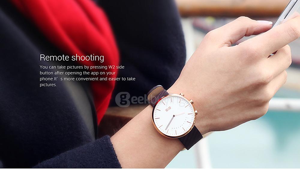 Elephone W2 Smart Watch Rhonda 762 Movement Sapphire Crystal Glass Bluetooth 4.0 IP53 Smartwatch Fitness Tracker - Silver