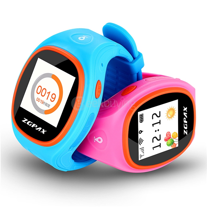 ZGPAX S866 Kid Smart Watch GSM Phone GPS LBS Wifi Bluetooth Location SOS Track Playback Regional Fence Remote Monitor - Blue
