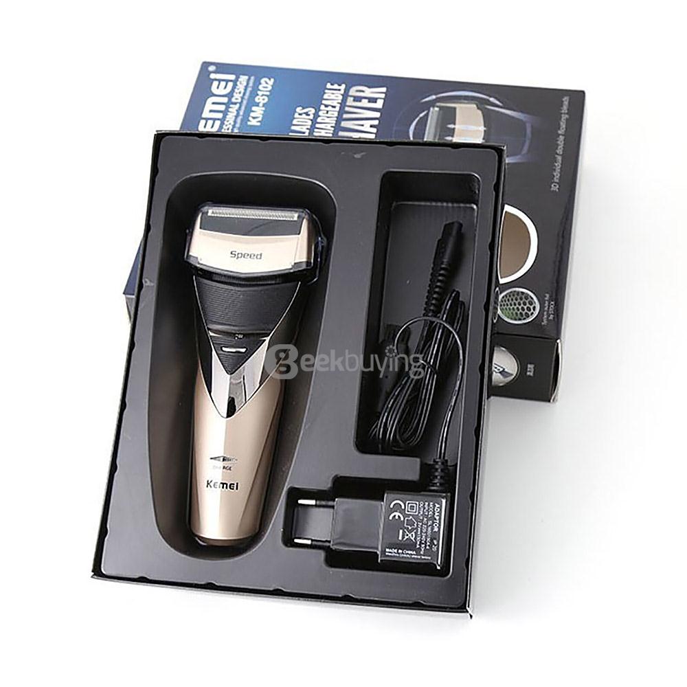 Kemei KM-8102 3 Heads Rechargeable Electric Shaver Triple Blade Waterproof Shaving Razors Men Face Care