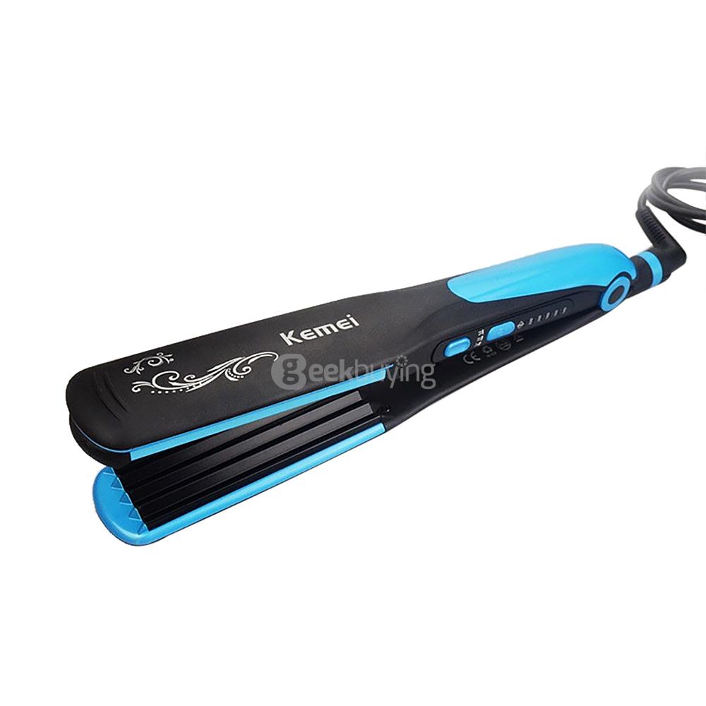 KM-2209 2 In 1 Tourmaline Ceramic Coating Hair Straightener 110V-220V Hair Straightening Iron Hair Styling Tool