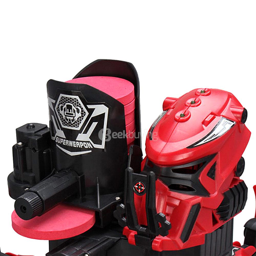 2.4G Smart RC Robot Intelligent Space Armor Warriors Six-legged Spider Robot DIY Frisbee - Red
