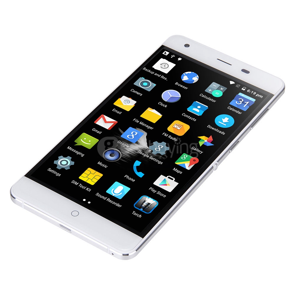 Ulefone Power 5.5inch FHD 4G LTE Android 5.1 3GB 16GB Smartphone 64bit MTK6753 Octa Core 13.0MP 6050mAh Touch ID with Silica Gel Case - White