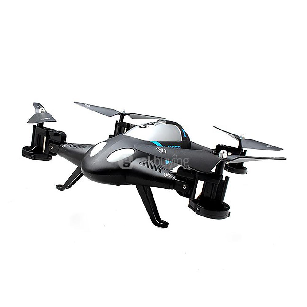 Lishitoys L6055 Land & Sky 2 in 1 Altitude Hold 3D Roll Dual Mode Flying Car RC Quadcopter RTF - Black