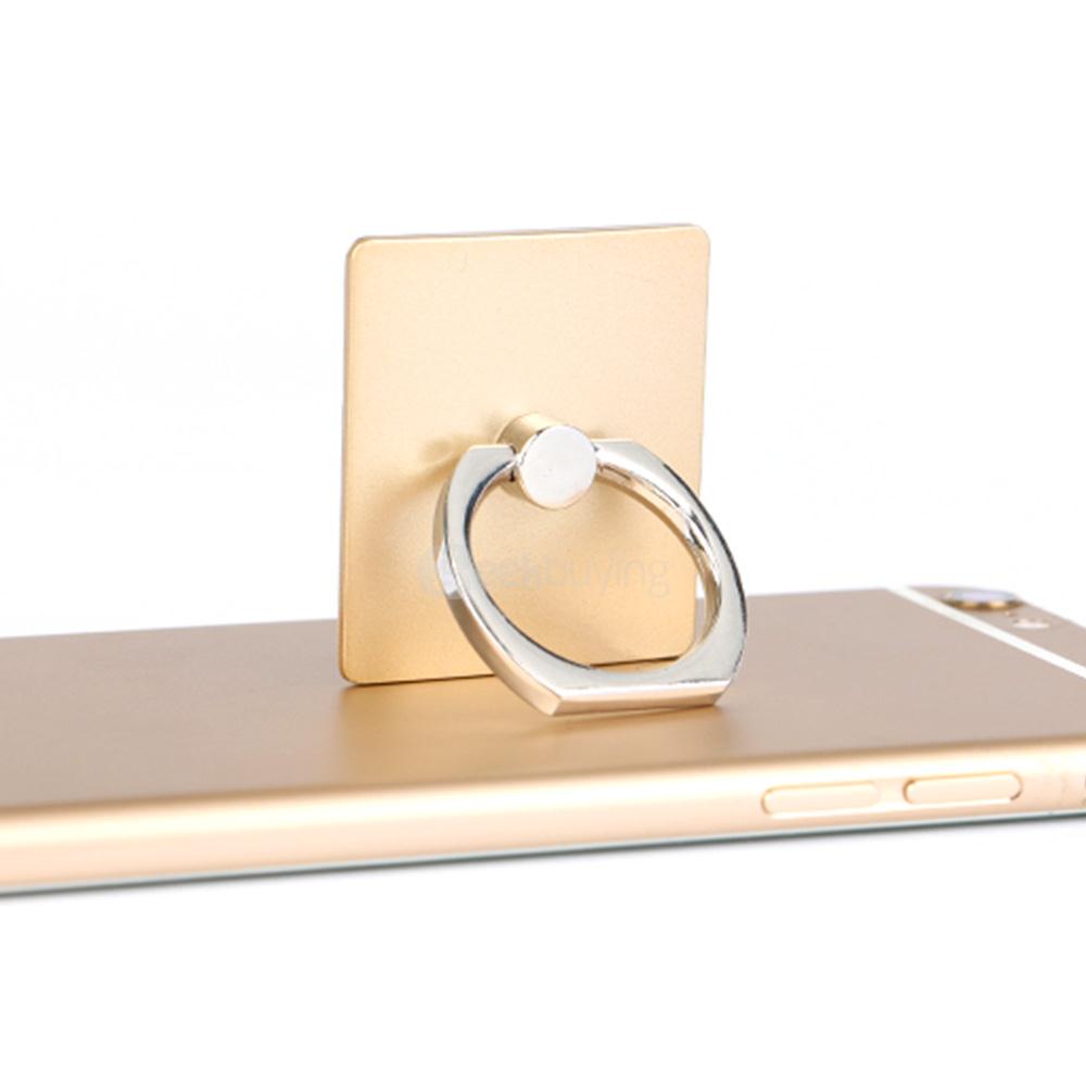 Stylish Metal Ring Shape Phone Holder Stand Creative Smartphone Holder for iPhone Samsang HTC Sony ASUS Xiaomi OnePlus Phones - Golden