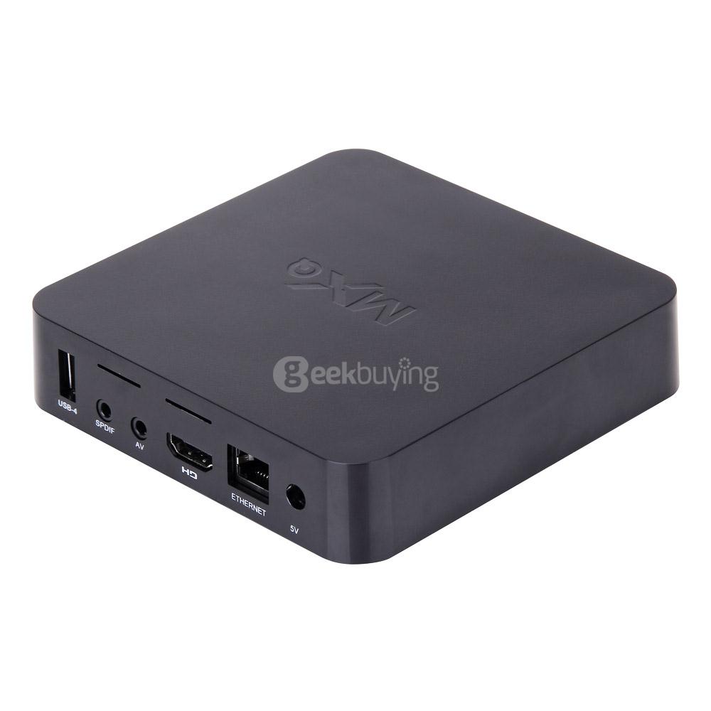 MXQ Amlogic S805 Smart TV Box Android 4.4.2 1GB RAM 8G ROM WIFI LAN HDMI 1080P H.265 Hardware Decoding Miracast DLNA - Black