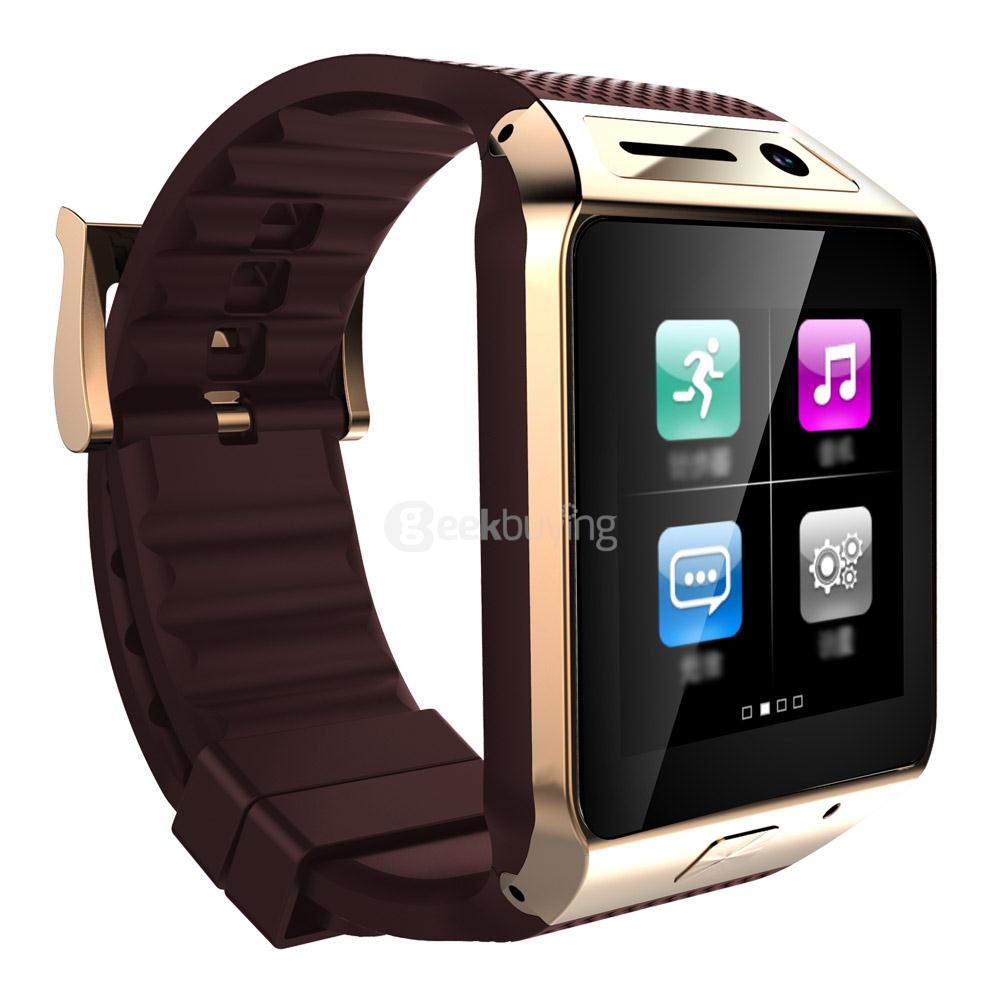 GV08S 1.54inch MTK6260A Smart Watch 2.0MP BT3.0 Memory Card and SIM Card Slot Pedometer For Android - Gold