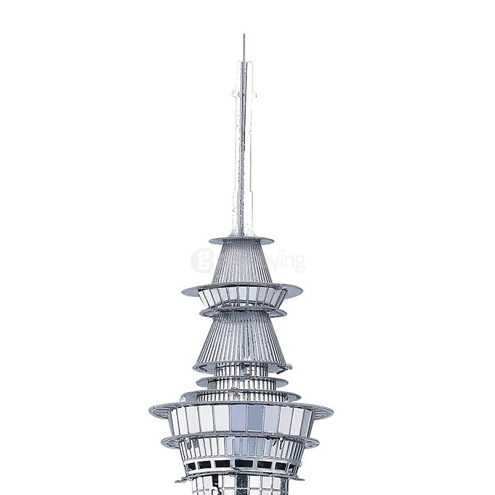 DIY 3D Puzzle Educational 3D Auckland Sky Tower Model Puzzle - Silver