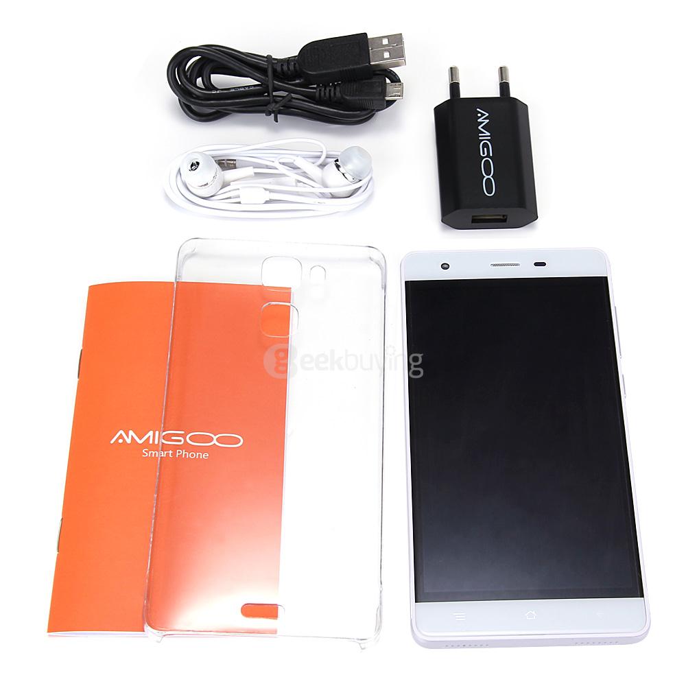 AMIGOO H9 5.0inch IPS Screen Android 5.1 1GB RAM 8GB ROM Smartphone MTK6580 1.3GHz Quad Core 5.0MP+2.0MP Cameras - Silver