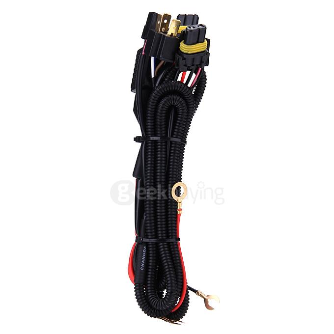 Makibes 5000K H4-3 55W 12V Xenon HID Kit Car Headlight Xenon Bulb Slim Ballast - Black + Silver