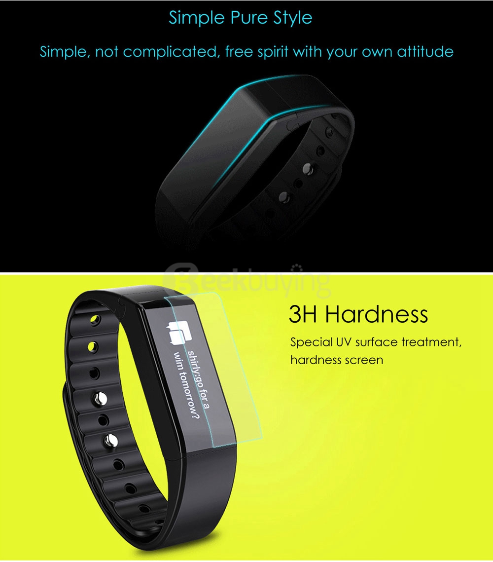 Vidonn X6S Smart Bracelet Bluetooth 4.0 IP65 Detachable Dial Wristband Sports Fitness Tracker Sleep Monitor Sync Data - Purple