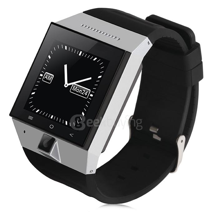 ZGPAX S55 1.54inch Android 4.4 Smartwatch Phone MTK6572 Dual Quad 1.2GHz Touch Screen Bluetooth 4.0 Camera - Silver