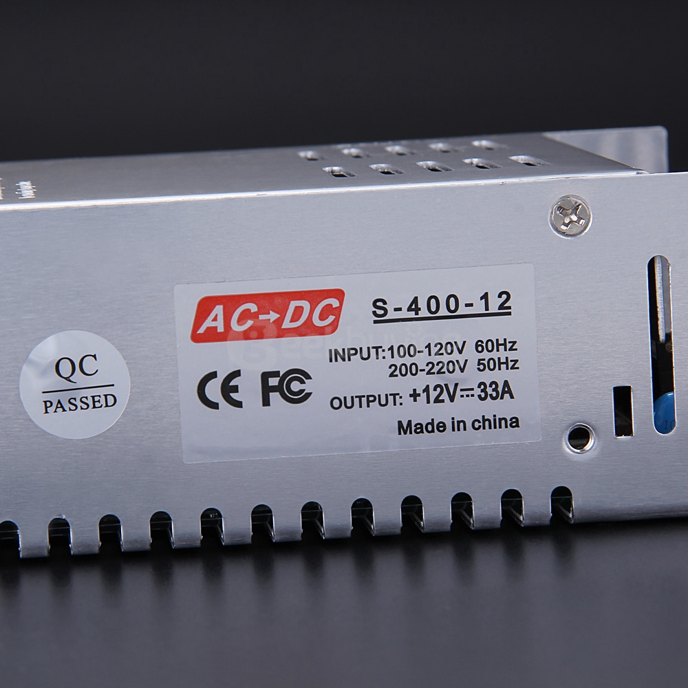 DC 12V 30A 400W Regulated Transformer Power Supply for LED Strip and Other Lamp