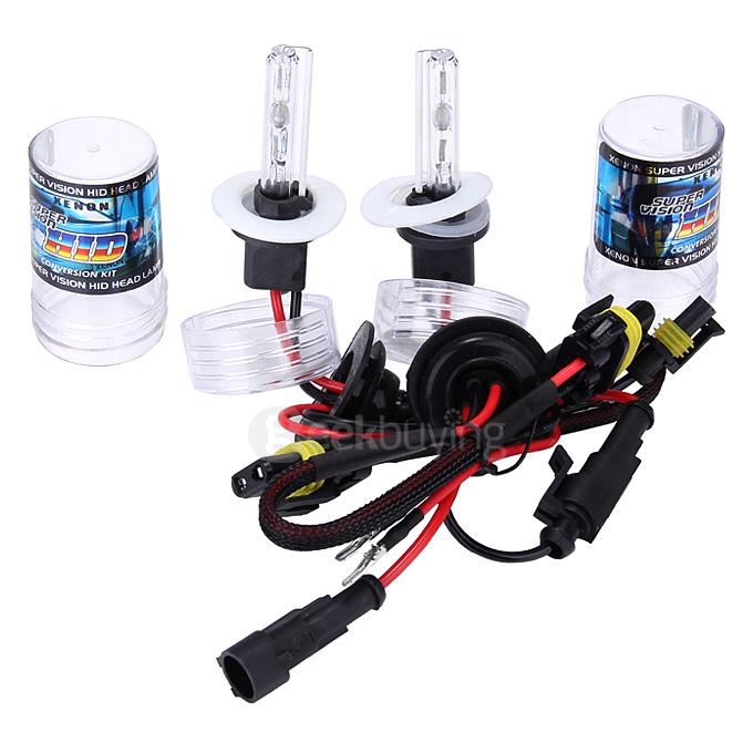 Makibes 6000K 880/881 55W 12V F250 Xenon HID Kit Car Headlight Xenon Bulb Slim Ballast - Black + Silver