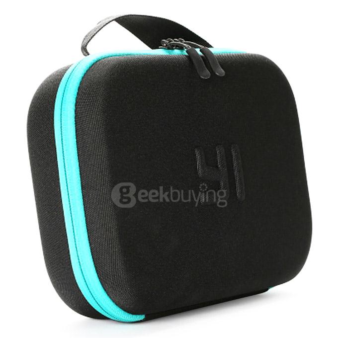 Original Xiaoyi Yi Action Camera Storage Bag Portable Shockproof Waterproof - Black + Green