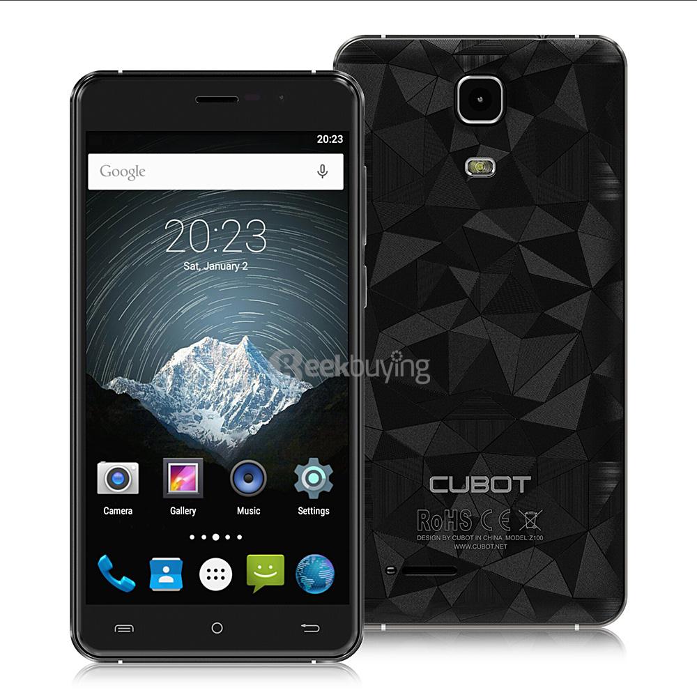 CUBOT Z100 5.0inch HD 4G FDD-LTE Android 5.1 1GB RAM 16GB ROM Smartphone 64bit MTK6735P Quad Core IPS - Black