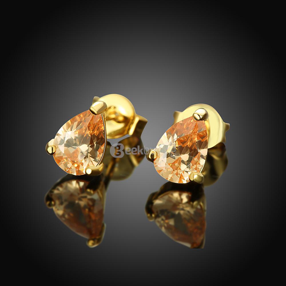 AKE005 Gold Fashionalbe Hot Sale Droplet Earrings