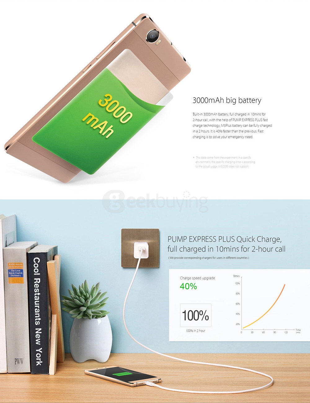 Elephone M3 5.5inch MT6755 Helio P10 Octa Core Android 5.1 3GB 32GB Smartphone 4G LTE 21.0MP Type-C 3.0 - Grey