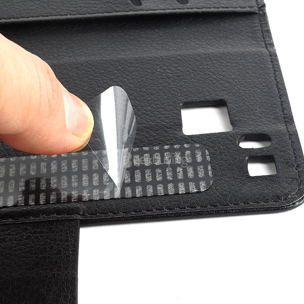 Litchi Texture Protective Hard Cover Flip Stand Leather Case for Cubot S600 Smartphone - Black