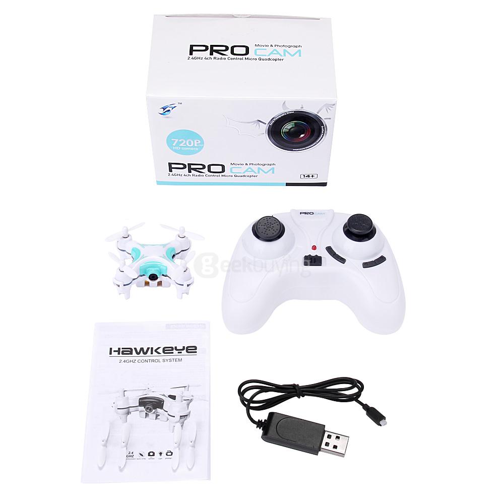 Hawkeye 1507 720P 2MP Camera Dual Mode One Key to Roll 3D Flip 2.4G 6Axis RC Quadcopter RTF - Green