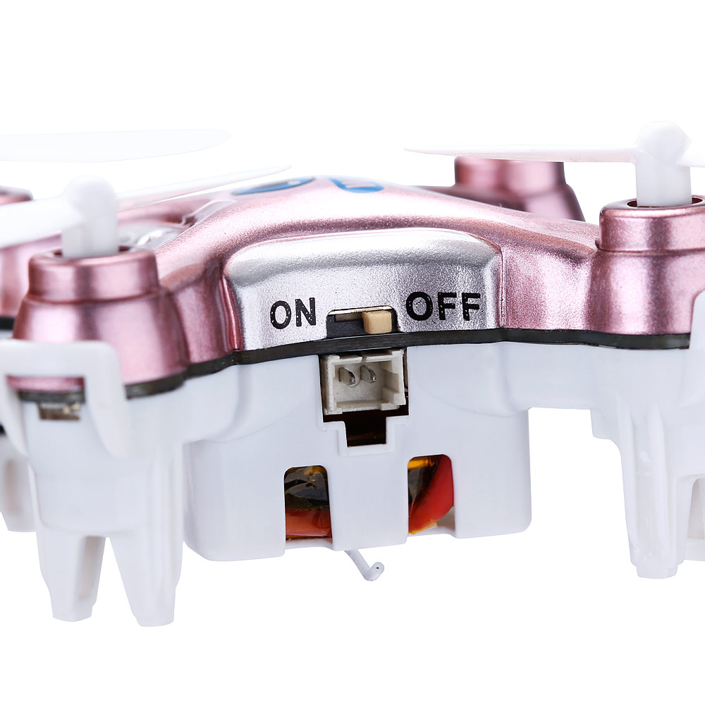 Cheerson CX-10W CX10W Mini Wifi FPV 0.3MP Camera LED 3D Flip 2.4G 4CH 6 Axis RC Quadcopter BNF Without Transmitter - Rose