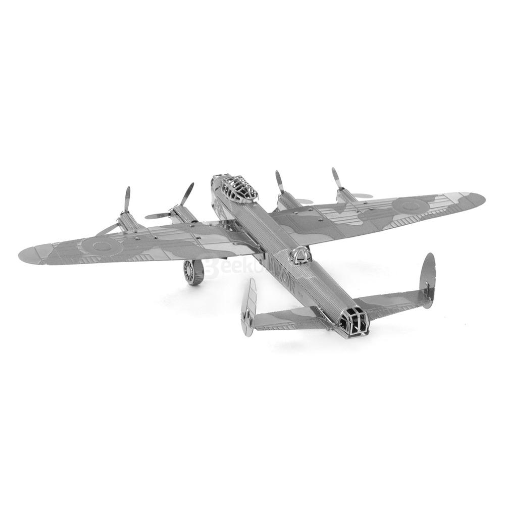 DIY Avro Lancaster 3D Puzzle Educational 3D Model - Silver