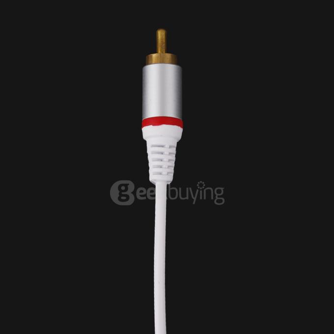 3.5mm AV Audio Jack Male to RCA Audio& Video Male Connector Adaptor Convertor Cable for iPod