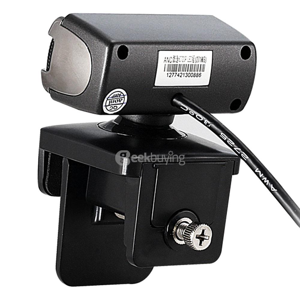 Aoni Cool Yat 720P HD Smart TV Camera Night Vision Webcam - Black