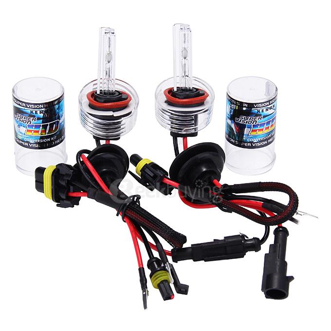 Makibes 12000K H8/H9/H11 55W 12V F250 Xenon HID Kit Car Headlight Xenon Bulb Slim Ballast - Black + Silver
