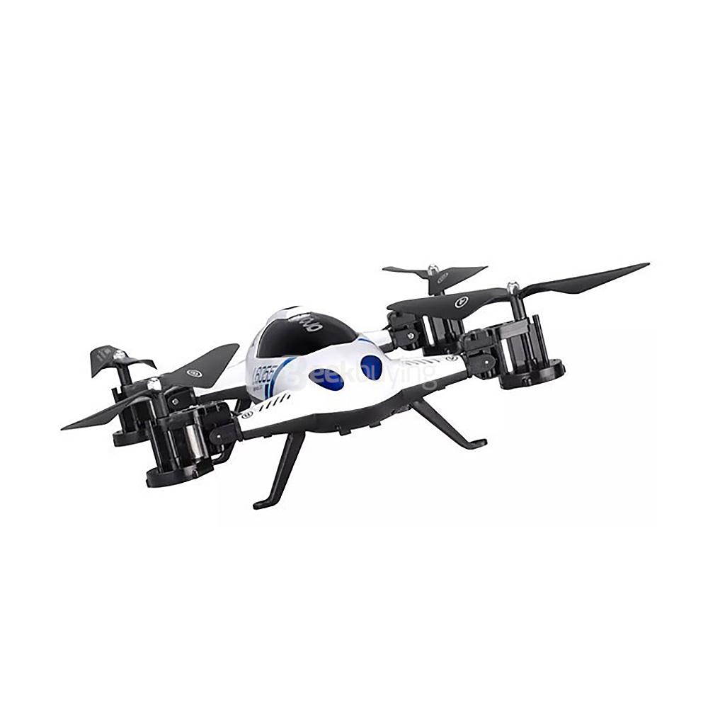 Lishitoys L6055 Land & Sky 2 in 1 Altitude Hold 3D Roll Dual Mode Flying Car RC Quadcopter RTF - White
